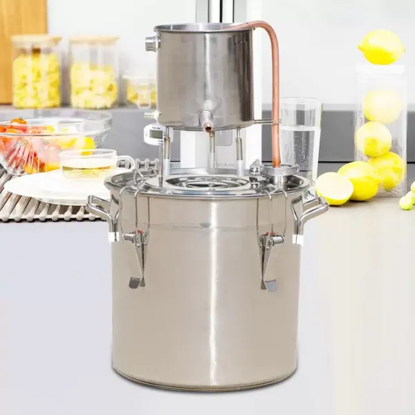 Dispositivo de destilación, sistema de destilación de acero inoxidable, destilador de vino y alcohol, 12L Dispositivo de destilación, sistema de destilación de acero inoxidable, destilador de vino y alcohol, 12L