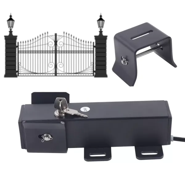 Cerradura de puerta eléctrica DC24 V, cerradura electromagnética, control de acceso para sistema de seguridad de acceso de puerta
