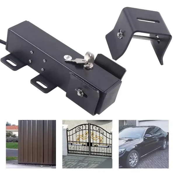 Cerradura de puerta eléctrica DC24 V, cerradura electromagnética, control de acceso para sistema de seguridad de acceso de puerta