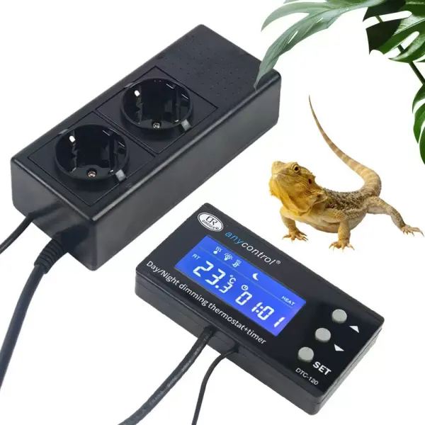 Regulador de temperatura, enchufe de 220 V con sensor, pantalla LCD, termostato digital de alta precisión Regulador de temperatura, enchufe de 220 V con sensor, pantalla LCD, termostato digital de alta precisión