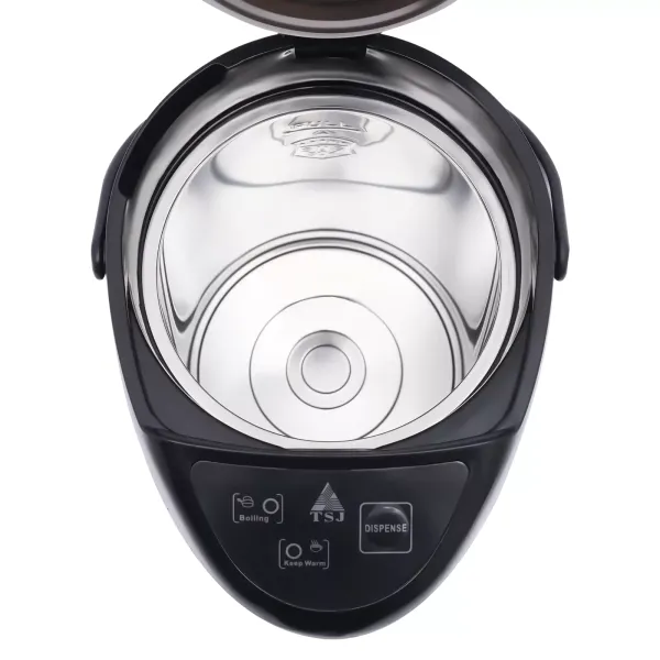 Dispensador de agua caliente, 5,8 L, 750 W, acero inoxidable, térmico, tiempo de calentamiento ≥ 10 min (negro)