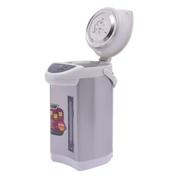 Dispensador de agua caliente de 5,8 L, de acero inoxidable, con cable, para la escuela, el hogar, la oficina, el hotel (gris) Dispensador de agua caliente de 5,8 L, de acero inoxidable, con cable, para la escuela, el hogar, la oficina, el hotel (gris)