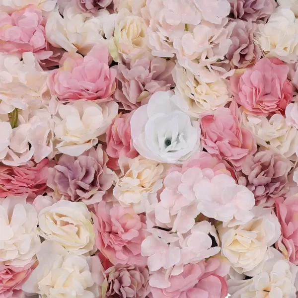 12 paneles de flores DIY flores artificiales 60 x 40 cm panel de pared de flores artificiales