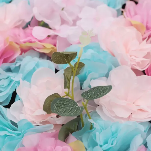 12 paneles de pared de flores artificiales para decoración del hogar, boda, fiesta, fondo de 60 x 40 cm