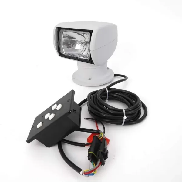 CNCEST Foco de búsqueda con mando a distancia de 360 grados, Halógeno, 100 W