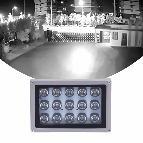 30 W 15 LED 12 V IR visión nocturna lámpara proyector proyector exterior foco para jardín
