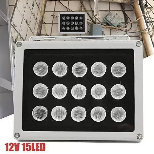 30 W 15 LED 12 V IR visión nocturna lámpara proyector proyector exterior foco para jardín
