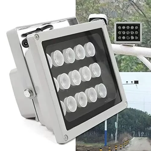 30 W 15 LED 12 V IR visión nocturna lámpara proyector proyector exterior foco para jardín