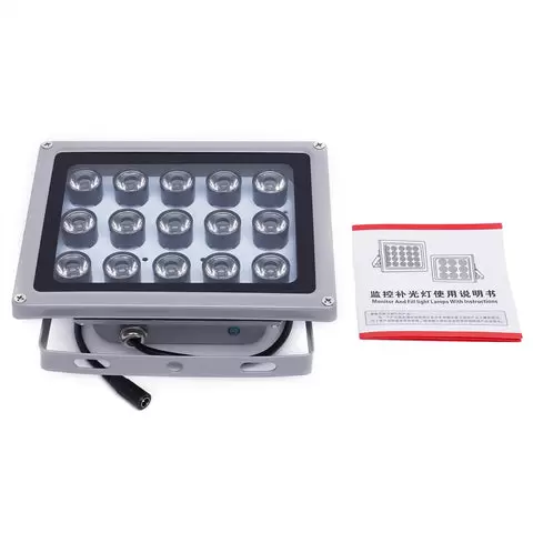 30 W 15 LED 12 V IR visión nocturna lámpara proyector proyector exterior foco para jardín
