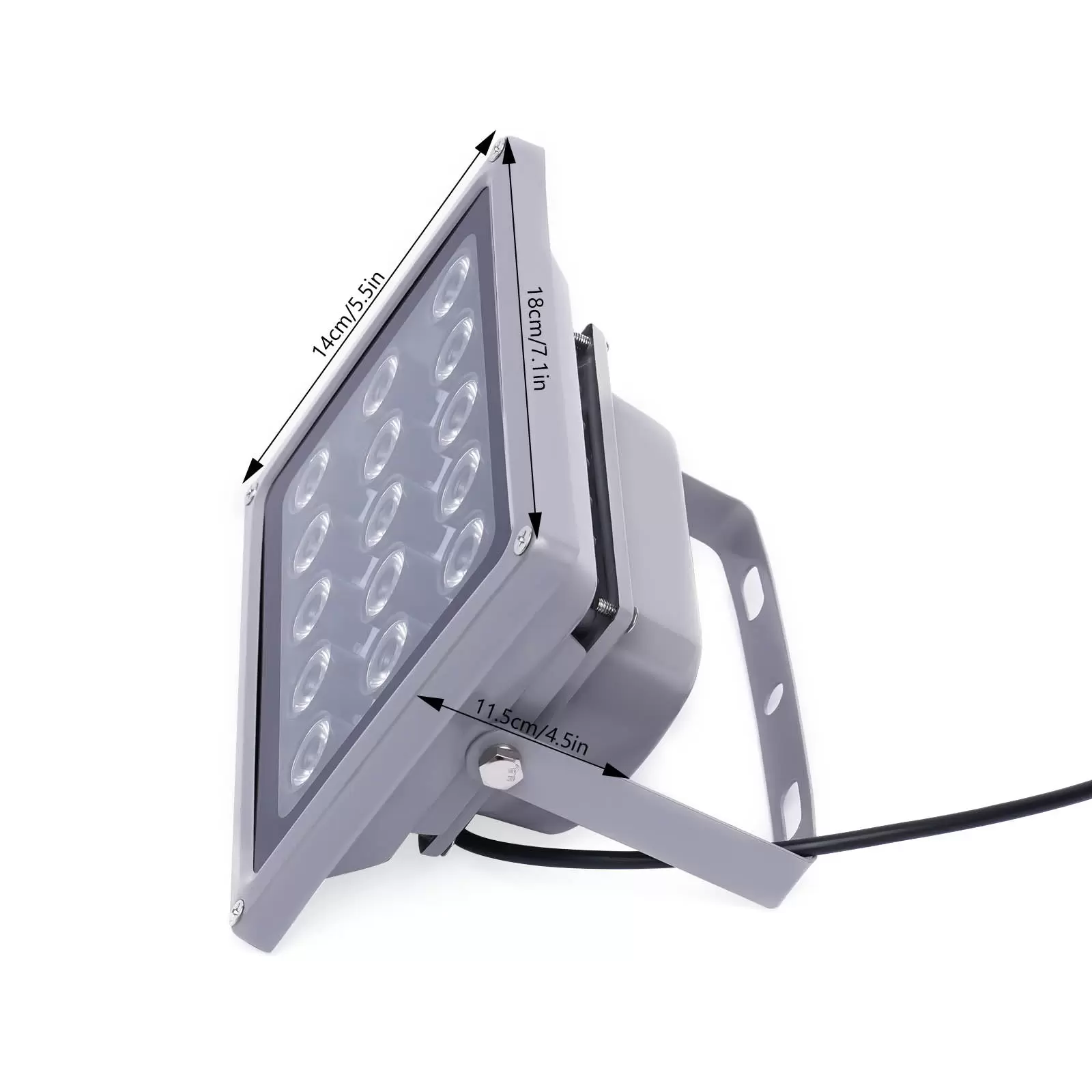 30 W 15 LED 12 V IR visión nocturna lámpara proyector proyector exterior foco para jardín