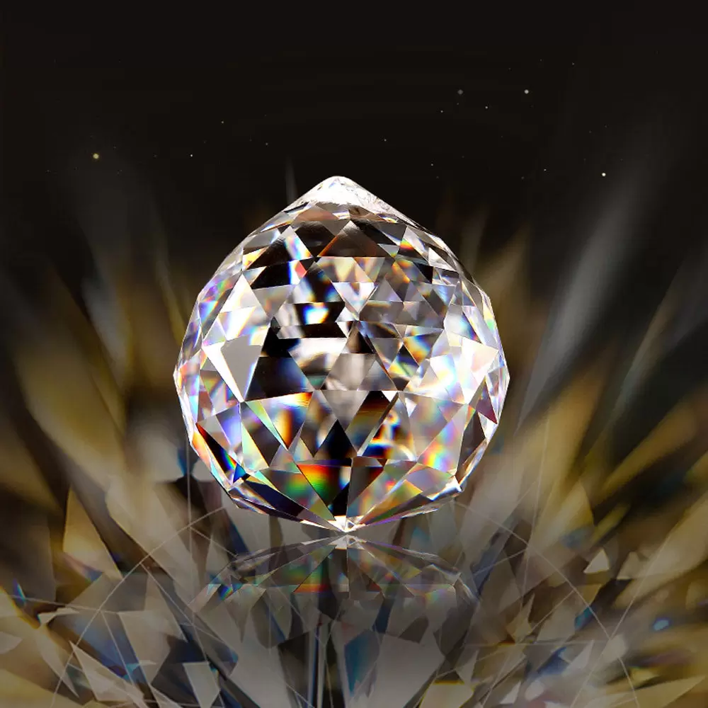 Tamaño: El tamaño de la lámpara de techo es de 40 * 40 cm y el área de irradiación es de 30 a 15 metros cuadrados.  Exquisita: la lámpara de bola de cristal se compone de exquisitas bolas de cristal. El cristal adopta un proceso de corte multifacético y emite una luz similar a un diamante bajo la luz, brillando intensamente.  Aplicación: Esta lámpara es muy hermosa y perfecta para dormitorio, sala de estar, comedor, bar, almacén, restaurante, cafetería.