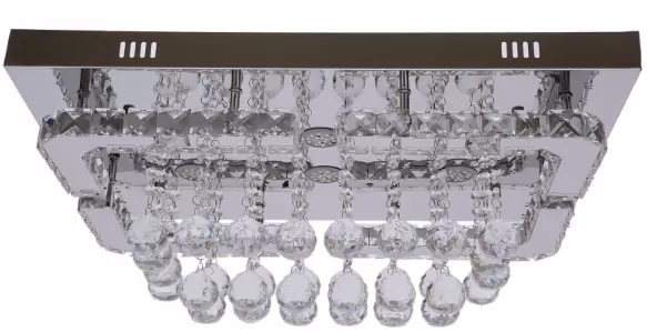 Lámpara de araña de cristal moderna con control remoto, Iluminación de tres colores K9