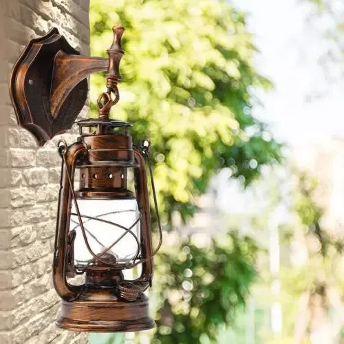 Lámpara de Pared Lámpara de Linterna al Aire Libre Farolillos para Exteriores