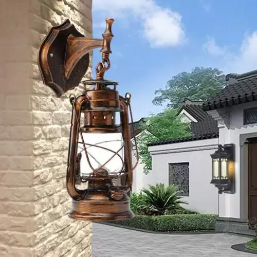 Lámpara de Pared Lámpara de Linterna al Aire Libre Farolillos para Exteriores