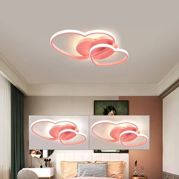 Moderna lámpara de techo LED de acrílico, regulable, lámpara de techo para habitación infantil