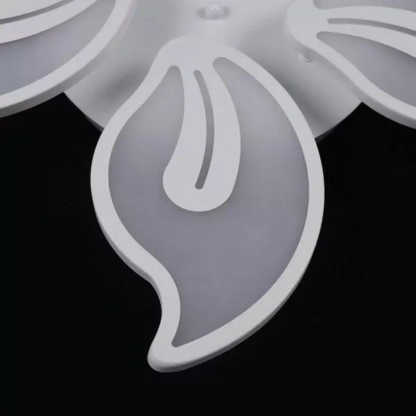 Lámpara de techo LED moderna regulable con forma de flor creativa, lámpara acrílica para sala de estar, pétalos de flores