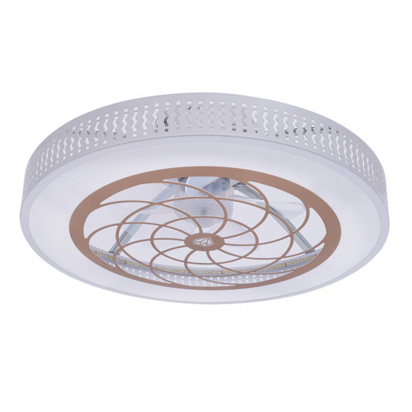 Ventilador de techo LED con iluminación, moderno, ultra silencioso, para sala de estar, dormitorio, restaurante, hoja, ventilador bajo