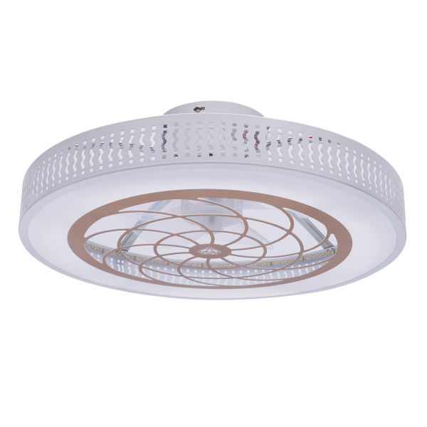 Ventilador de techo LED con iluminación, moderno, ultra silencioso, para sala de estar, dormitorio, restaurante, hoja, ventilador bajo
