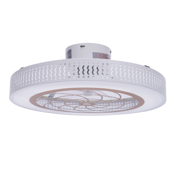 Ventilador de techo LED con iluminación, moderno, ultra silencioso, para sala de estar, dormitorio, restaurante, hoja, ventilador bajo