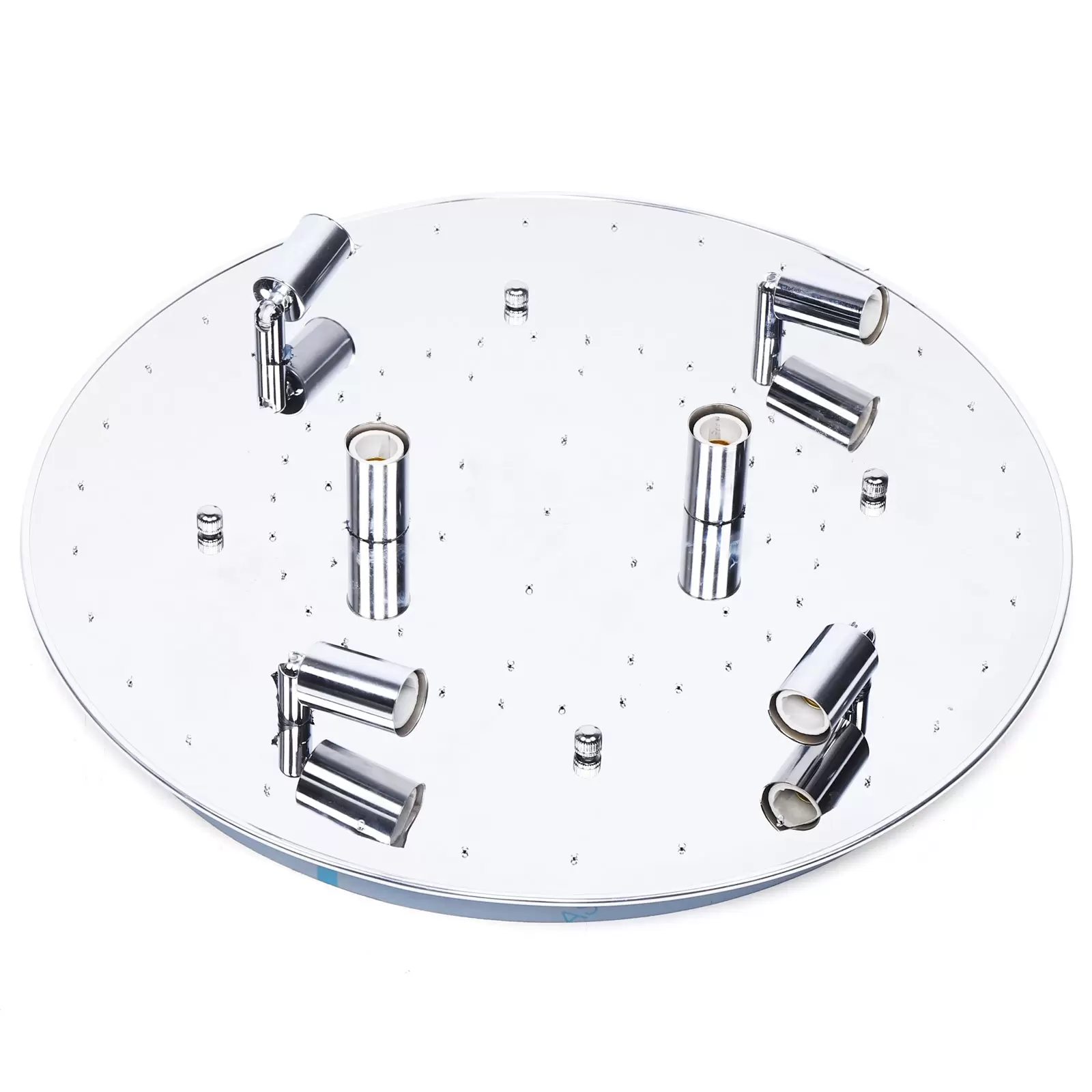 Lámpara de techo con gotas de cristal transparente, 220 V, moderna, para pasillo, salón, dormitorio, comedor (8 luces/60 x 27 cm)