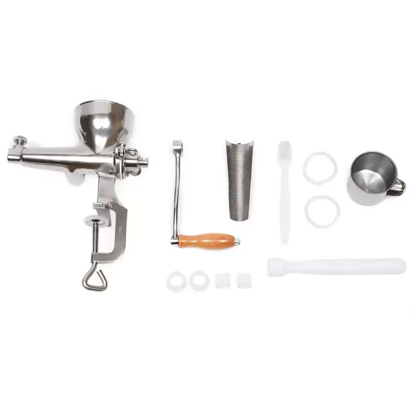 Exprimidor manual para hierba de trigo, de acero inoxidable, con base de ventosa