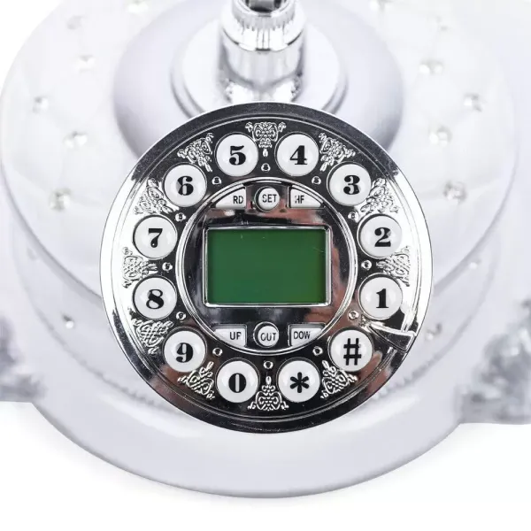 Teléfono retro de resina con cable de teléfono analógico con ID multifunción IP, para el hogar o la oficina