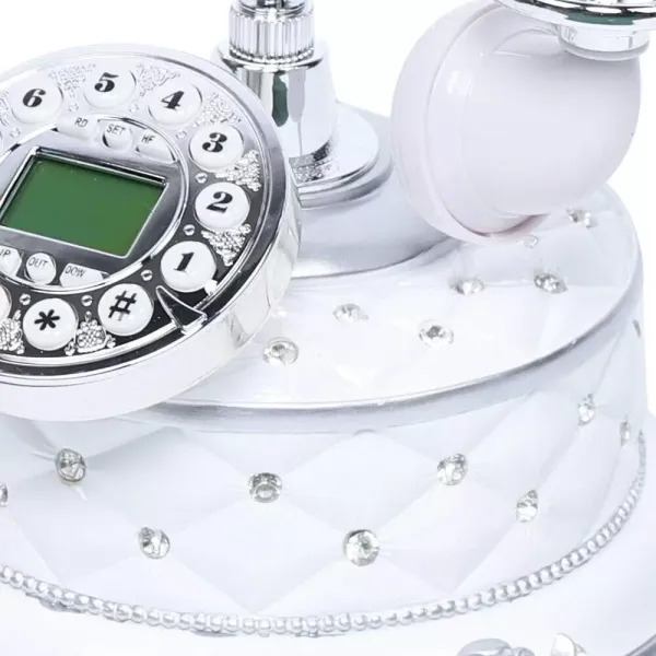 Teléfono retro de resina con cable de teléfono analógico con ID multifunción IP, para el hogar o la oficina Teléfono retro de resina con cable de teléfono analógico con ID multifunción IP, para el hogar o la oficina