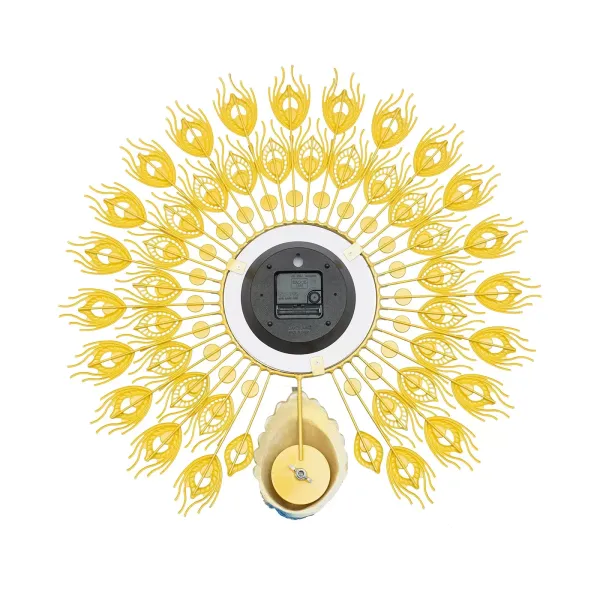 60 x 60 cm Reloj de pared colorido pavo real Reloj de metal Decoración de pared europea Adecuado para salón, dormitorio o regalos 60 x 60 cm Reloj de pared colorido pavo real Reloj de metal Decoración de pared europea Adecuado para salón, dormitorio o regalos