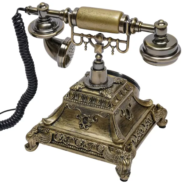 Teléfono con botón de presión para casa, oficina, cafetería, bar, teléfono fijo, estilo europeo antiguo, decoración Teléfono con botón de presión para casa, oficina, cafetería, bar, teléfono fijo, estilo europeo antiguo, decoración