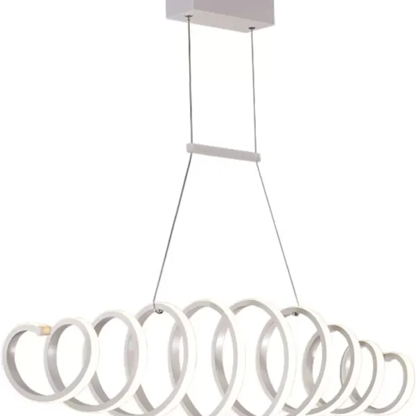 88 W S-Shaped LED Lámpara de techo de diseño creativo, lámpara de techo, luz blanca fría