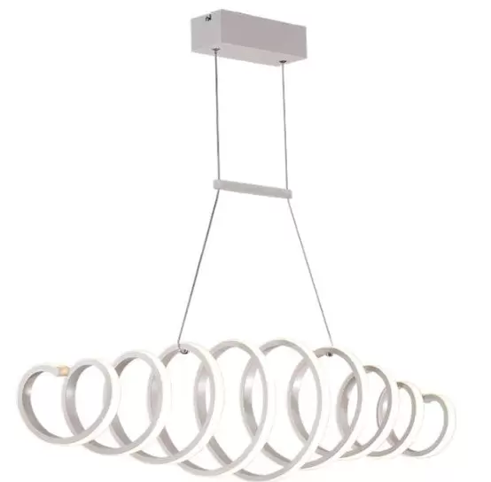 88 W S-Shaped LED Lámpara de techo de diseño creativo, lámpara de techo, luz blanca fría