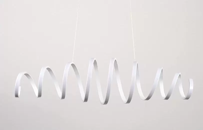 88 W S-Shaped LED Lámpara de techo de diseño creativo, lámpara de techo, luz blanca fría