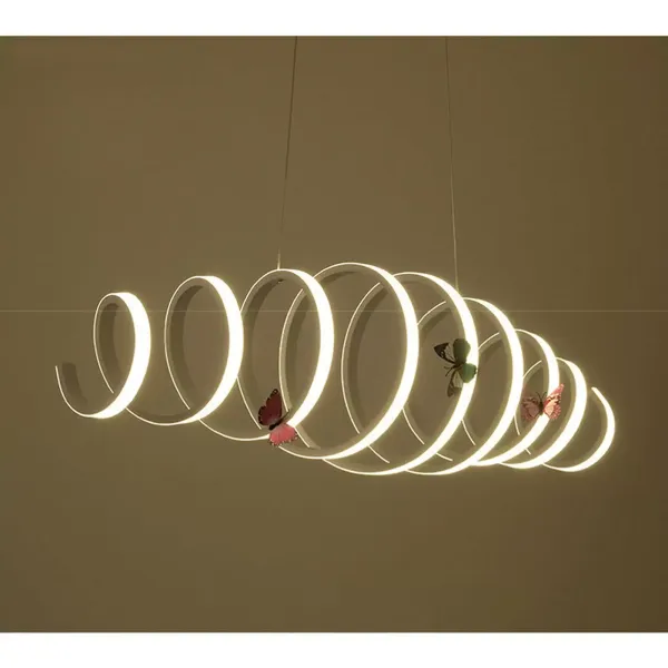 88 W S-Shaped LED Lámpara de techo de diseño creativo lámpara de techo ( luz cálida )