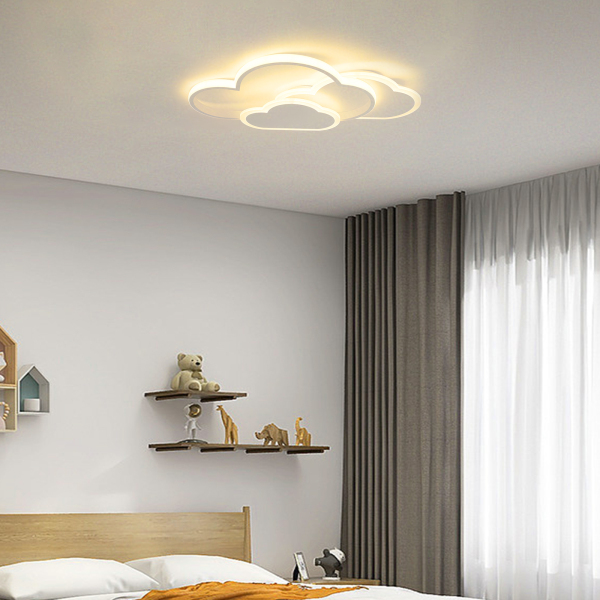 Lámpara LED de techo con dibujos animados, 42 W, regulable, para habitación, dormitorio, comedor