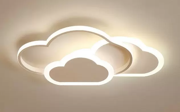 Lámpara LED de techo con dibujos animados, 42 W, regulable, para habitación, dormitorio, comedor
