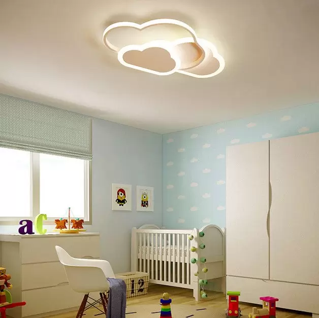 Lámpara LED de techo con dibujos animados, 42 W, regulable, para habitación, dormitorio, comedor