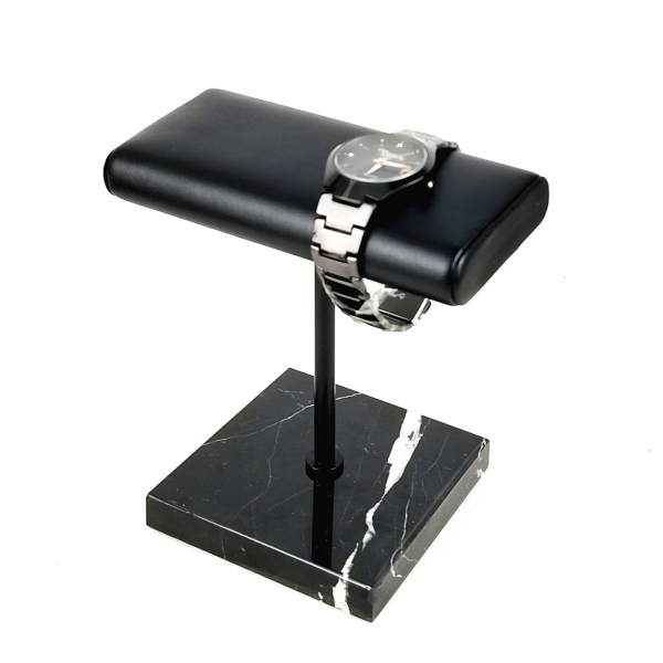 Expositor de relojes, base de mármol negro Soporte para relojes para uso minorista o personal Expositor de relojes, base de mármol negro Soporte para relojes para uso minorista o personal