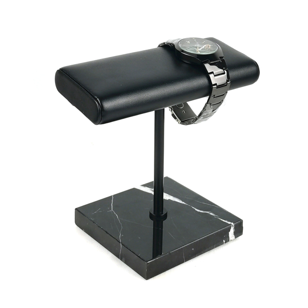 Expositor de relojes, base de mármol negro Soporte para relojes para uso minorista o personal Expositor de relojes, base de mármol negro Soporte para relojes para uso minorista o personal