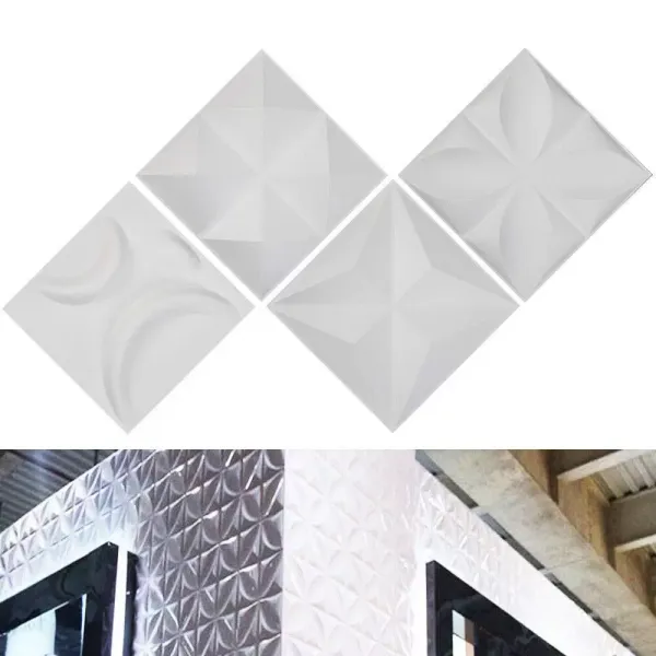 12 paneles de pared 3D adhesivos de pared de PVC respetuoso con el medio ambiente