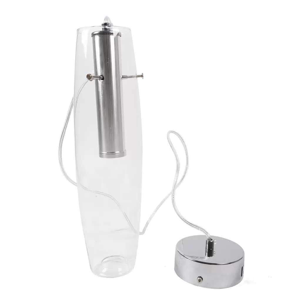 Lámpara colgante moderna con cordón ajustable de cristal transparente para la cocina, comedor, bar, dormitorio, moderna lámpara colgante de cristal