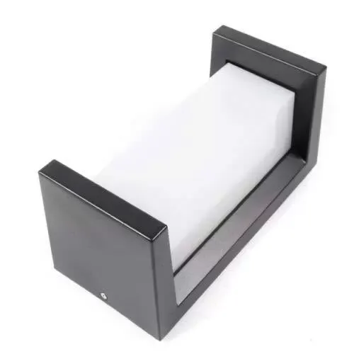 18 W Moderna lámpara de pared rectangular de aluminio interior luz cálida con pantalla de cristal para lámpara de baño 18 W Moderna lámpara de pared rectangular de aluminio interior luz cálida con pantalla de cristal para lámpara de baño