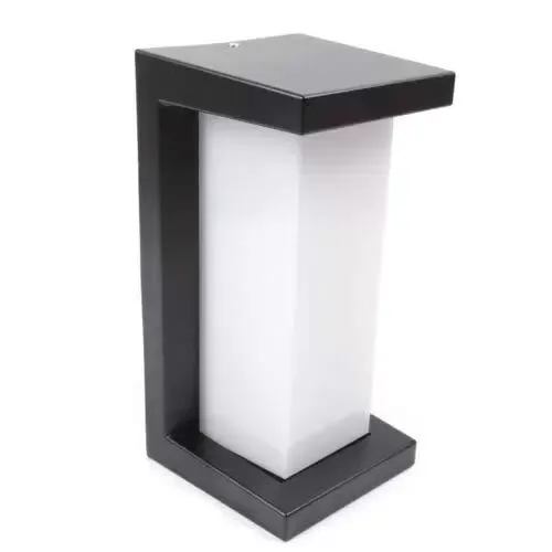 18 W Moderna lámpara de pared rectangular de aluminio interior luz cálida con pantalla de cristal para lámpara de baño