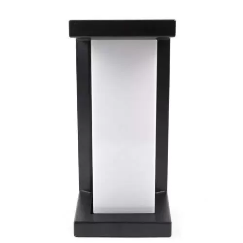 18 W Moderna lámpara de pared rectangular de aluminio interior luz cálida con pantalla de cristal para lámpara de baño