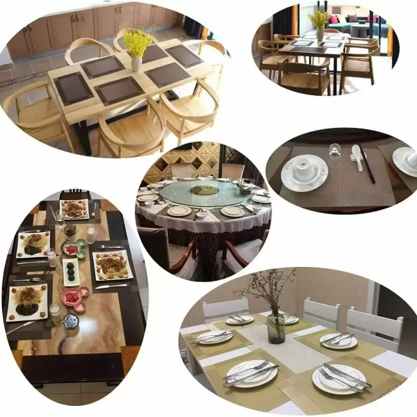 4 juegos de manteles individuales antideslizantes, manteles individuales para cocina, restaurante 4 juegos de manteles individuales antideslizantes, manteles individuales para cocina, restaurante