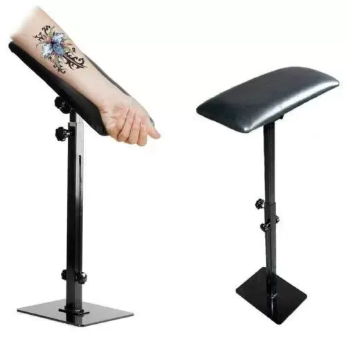 Reposabrazos para tatuaje, plegable, para brazo/pierna, altura ajustable, 68-100 cm, para estudios o tatuajes