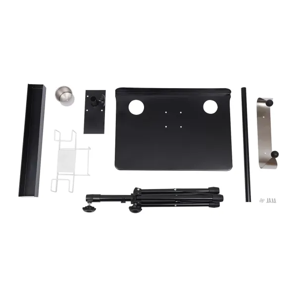 Estación de trabajo para tatuajes, altura regulable de 61 a 107 cm, portátil, ajustable,, estación de trabajo móvil