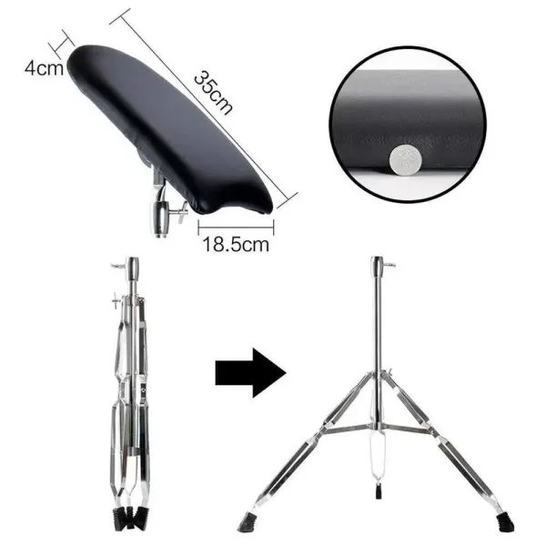 70-150 cm tatuaje móvil ajustable tatuaje brazo pierna resto trípode resistente