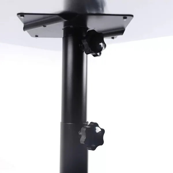 Carro de peluquería con ruedas, altura ajustable, carrito de belleza, carro de salón de aluminio (70-110 cm, color negro)