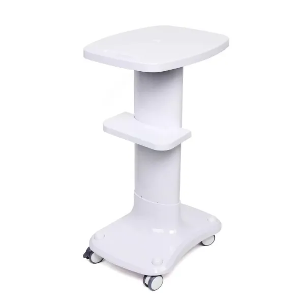 Carrito de trabajo con 4 ruedas, mango cómodo, gran capacidad de carga, rueda universal silenciosa, uso flexible (blanco)