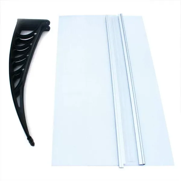 Marquesina para puerta de casa. Los marcos de alta calidad son resistentes a la corrosión, para exteriores 115cm